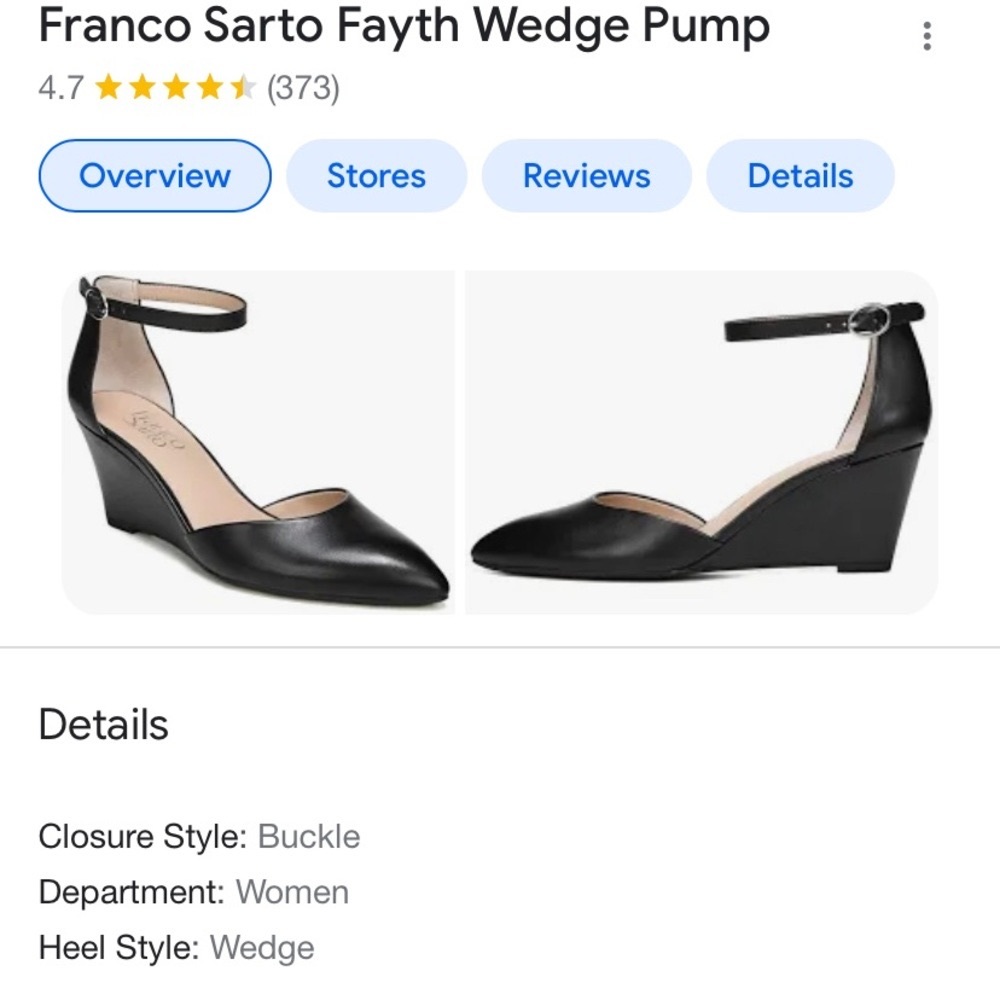 Franco Sarto Fayth Wedge Pump 8M